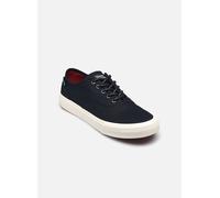 Tommy Hilfiger Herren Vulcanized Sneaker Low Oxford Twill mit Logo, Blau (Desert Sky), 40