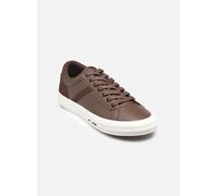 Sneaker TOMMY HILFIGER "TH HI VULC LTH STREET", Herren, Gr. 42, braun (dunkelbraun), Nappaleder, Veloursleder, Schuhe, Freizeitschuh, Halbschuh, Schnürer mit weich gepolstertem Schaftrand (29895566-42