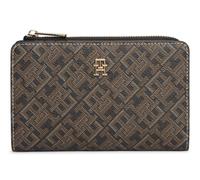 Geldbörse TOMMY HILFIGER "TH ICON BIFOLD WALLET MONOPLAY", Damen, schwarz kombiniert, Lederimitat, Kleinlederwaren, Damen Geldbeutel, Portemonnaie mit TH-Schmucklogo (36403346-0) schwarz kombiniert