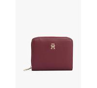 Tommy Hilfiger Reißverschlussbörse Damen TH Icon Med ZA Flap deep rouge