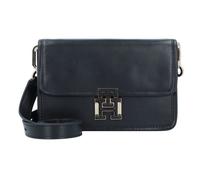Tommy Hilfiger TH Logo Leather Umhängetasche Leder 20 cm black