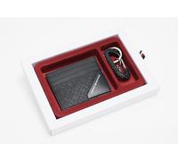 Tommy Hilfiger Th Mini Cc Holder & Key Fob Geschenkpackung, Herren, Schwarz (Black), Os