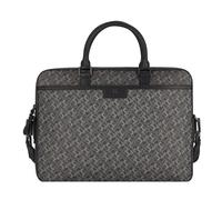 Tommy Hilfiger TH Monogram Aktentasche Leder 40 cm Laptopfach black monogram