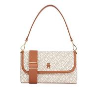 Tommy Hilfiger Monoplay Flap Bag, Schultertasche, Umhängetasche, Weiß-Beige