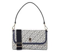 Tommy Hilfiger Monoplay Flap Bag, Schultertasche, Umhängetasche, Weiß-Dunkelblau
