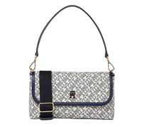 Tommy Hilfiger Monoplay Flap Bag, Schultertasche, Umhängetasche, Weiß-Dunkelblau
