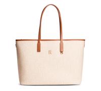 Tommy Hilfiger Shopper mit Logo-Detail Modell 'MONOPLAY LEATHER' in Beige, Größe 1