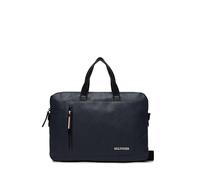 Tommy Hilfiger Messenger-Tasche TH Pique Slim Computer Bag – Laptopfach – 38×27×6 cm – Space Blue