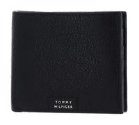 TOMMY HILFIGER TH Premium Leather Flap and Coin Wallet Black
