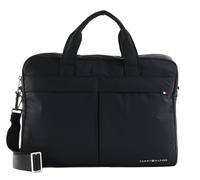 Messenger Bag TOMMY HILFIGER "TH SIGNATURE COMPUTER BAG" Gr. B/H/T: 40 cm x 30 cm x 7 cm, schwarz (black) Damen Taschen (65857058-0)