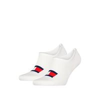 Tommy Hilfiger Unisex Footie Socken, Weiß, 35/38 (2er Pack)