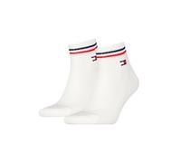 Tommy Hilfiger Unisex Quarter Socken, Weiß, 43/46 (2er Pack)