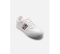 Tommy Hilfiger Damen Cupsole Sneaker Webbing aus Leder, Weiß (White), 38