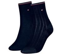 Tommy Hilfiger 2P Women Shine Short Socks Marine Gr 35/38 Damen