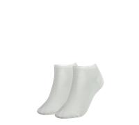 Sneakersocken TOMMY HILFIGER "TH WOMEN SNEAKER 2P", Damen, Gr. 39-42, weiß, Baumwollmischung, Socken Sneakersocken, Verstärkte Ferse und Spitze für zusätzliche Strapazierfähigkeit (41187732-39) weiß