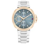 Tommy Hilfiger Multi Zifferblatt Quarz Uhr für Damen mit Silbernes Edelstahlarmband - 1782754