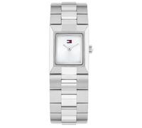 Tommy Hilfiger Damen-Quarzuhr mit Rechteckigem Gehäuse und Edelstahlarmband