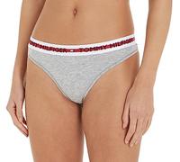 Tommy Hilfiger Thong Stringtangas Damen, Grau (Mid Grey Heather), L