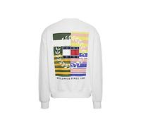 Tommy Hilfiger TJM BOXY LUXE GRAPHIC CREW, weiß(ybrwhite), Gr. M