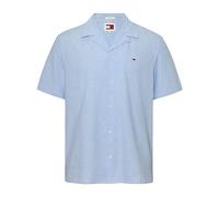 Tommy Hilfiger TJM Linen Blend Camp Shirt ExtShirt Herren, Moderate Blue, XL