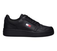 TOMMY JEANS Herren Cupsole Sneaker TJM Retro Basket Low Top, Schwarz (Black), 44