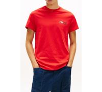 Tommy Hilfiger Tjm Slim Sign Chest Rapid Red Größe: XL | Basic T-Shirts Outlet | Herren | Rot