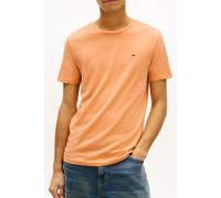 Tommy Jeans Slim Fit T-Shirt aus Baumwoll-Mix Modell 'JASPE HERITAGE' in Orange, Größe S