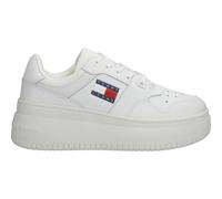 Tommy Jeans Damen Flatform Sneaker Retro Basket Flatform Essential Schuhe, Weiß (White), 41