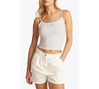 Tommy Hilfiger Tjw Slim Fit Short Top In Ecru Größe: S | Tanktops Outlet | Damen | Braun