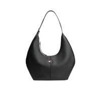 Hobo TOMMY JEANS "TJW SLOUCHY CITY HOBO", Damen, Gr. B/H/T: 41,5cm x 38cm x 1cm, schwarz, Lederimitat, Taschen Hobo, Damen Handtasche, Schultertasche mit Logoflaggen-Accessoires (23536910-0) schwarz