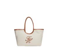 TOMMY HILFIGER - Tommy Hilfiger Elev Maxi Tote Bag, Shopper, Canvas / Cognac