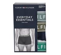 Trunk "3P TRUNK WB", Herren, Gr. M (50), unt olv, nvue grn, grvty grn, Jersey, Obermaterial: 95% Baumwolle, 5% Elasthan, TOMMY HILFIGER UNDERWEAR, kontrastfarbene Details, körpernah, Unterhosen, mit L