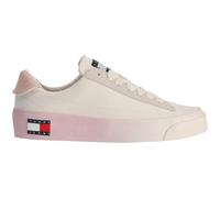 Tommy Hilfiger TOMMY JEANS LEATHER V.FLATFORM Flache Damensneaker, weiß, größe 36