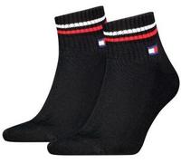 Tommy Hilfiger Tommy Men Uni TJ Iconic Quarter Socks 2P Schwarz Gr 43/46