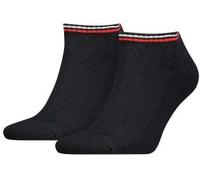 Tommy Hilfiger Tommy Men Uni TJ Iconic Sneaker Sock 2P Schwarz Baumwolle Gr 43/46
