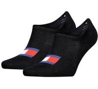 Tommy Hilfiger Tommy Uni TJ Flag Footie Socks 2P Schwarz Gr 35/38
