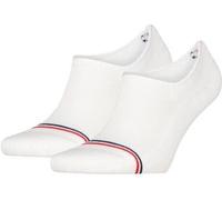 Tommy Hilfiger Tommy Uni TJ Iconic Footie Socks 2P Weiß Baumwolle Gr 39/42