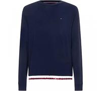 Tommy Hilfiger Track TOP LS HWK Schwere Strickwaren Herren, Blau (Desert Sky), S