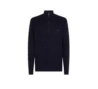 TOMMY HILFIGER Troyer Pullover blau | XXL