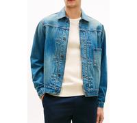Jeansjacke TOMMY HILFIGER "TRUCKER", Herren, Gr. M, mario blau, Denim/Jeans, Obermaterial: 100% Baumwolle, unifarben, regular fit normal, Rundhals, eingesetzt angesetztes Bündchen, Jacken Jeansjacke,
