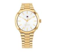 Tommy Hilfiger Uhr Damen 1782819 Edelstahl, Gold plattiert, Weiß