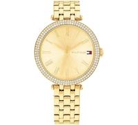 Tommy Hilfiger Uhr mit DREI-Zeiger-Quarzwerk für Damen mit Goldfarben Edelstahlarmband - 1782718