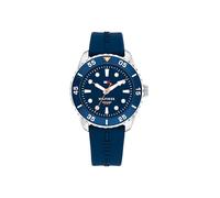 Tommy Hilfiger Uhr mit DREI-Zeiger-Quarzwerk für die Jugend mit Blaues Silikonarmband - 1720047