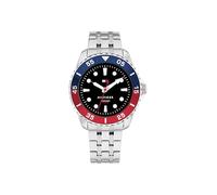 Tommy Hilfiger Uhr mit DREI-Zeiger-Quarzwerk für die Jugend mit Silbernes Edelstahlarmband - 1720048