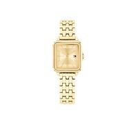 Tommy Hilfiger Uhr mit DREI-Zeiger-Quarzwerkfür Damen mit Goldfarben Edelstahlarmband - 1782832