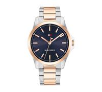 Tommy Hilfiger Uhr mit DREI-Zeiger-Quarzwerkfür Herren mit Zweifarbiges Edelstahlarmband - 1792193
