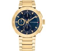 Tommy Hilfiger Multi Zifferblatt Quarz Uhr für Herren Kollektion mit Gelbgoldfarbenes Edelstahlarmband - 1792118