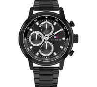 Tommy Hilfiger Herrenuhr ROCKY 1792217 Multifunktionsuhr schwarz Edelstahlarmband Quarz
