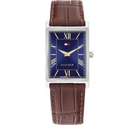 Quarzuhr TOMMY HILFIGER "Ben", braun, blau, Armbanduhren, Herren, Quarzuhr, Armbanduhr, Herrenuhr, Lederarmband, analog (25485403-0) braun, blau