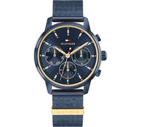 Multifunktionsuhr TOMMY HILFIGER "BLAKE", dunkelblau, dunkelblau, Armbanduhren, Damen, Quarzuhr, Armbanduhr, Damenuhr, Edelstahlarmband, analog (81281532-0) dunkelblau, dunkelblau